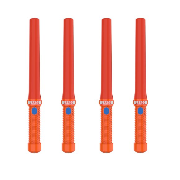 Bastones LED para control de tráfico ITENGHUA, 16 cm, con 2 pilas