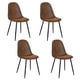 thumbnail image 1 of Pack de 4 Sillas de Comedor Vintage PU Terciopelo Café, 1 of 6