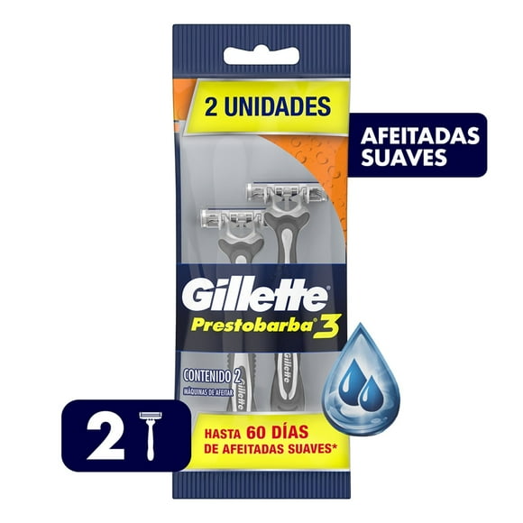 Máquina De Afeitar Prestobarba3 Comfortgel 2 Uds