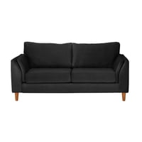 Latam Home - Sofá Milan 2C Con Resortes Pocket Tela Velvet Negro