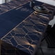 thumbnail image 2 of Mantel Rectangular Azul con Vivos Dorados, 2 of 6