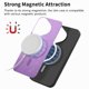 thumbnail image 3 of Magnetic Slim Case for Huawei Pura 70 with Camera Guard & Anti-Scratch Back Purple, 3 of 6