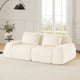 thumbnail image 1 of 82" Modern Modular Sectional Sofa for Living Room,Flannelette Fabric,highly textured,Oversized 2-Seater Couch,boneless sofa,Deep Seat,Buckle connection,Anti-slip Design,No Assembly,Cream, 1 of 3