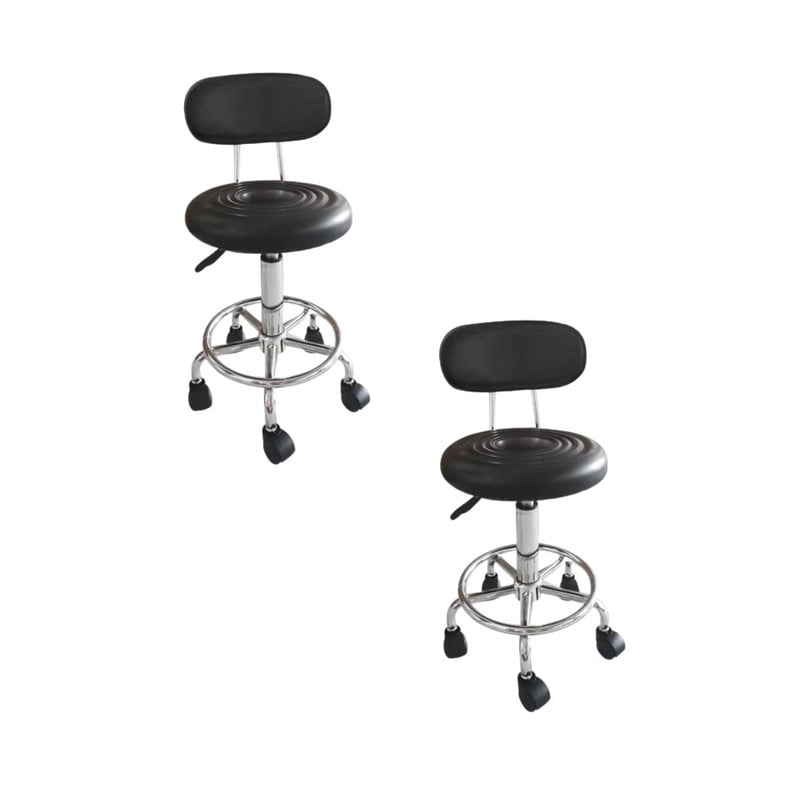 Tododescuento - Pack 2 Taburetes Bajos- Negras