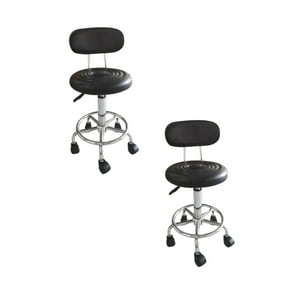 Tododescuento - Pack 2 Sillas Giratorias De Oficina- Negras