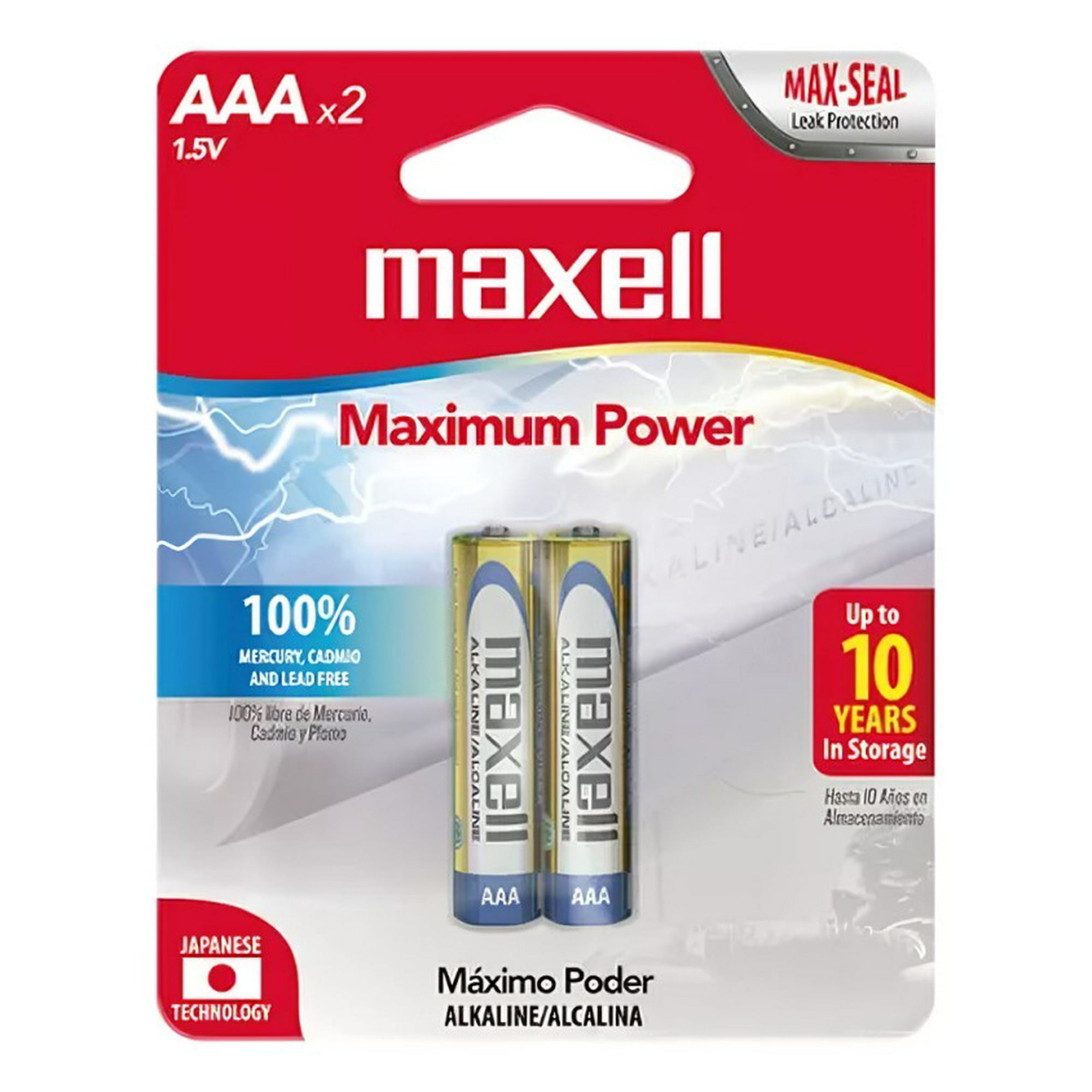 Maxell - Pila Alcalina Max Alcalina Aaa X 2