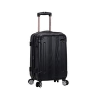 Rueda Giratoria Rígida Luggage Rockland London De 20 Pulgadas, Negra