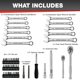 thumbnail image 3 of Juego de vasos de impacto EACELIY 122 piezas 1/4" y 3/8", 3 of 8