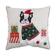 thumbnail image 1 of Cojín navideño perro bulldog, 1 of 1