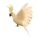 thumbnail image 3 of Aves Artificiales Emplumadas Loro Estatuilla Pájaro Escultura Para Camino Patio Blanco, 3 of 5