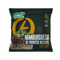 Hamburguesa Vegetal De Porotos Negros 100 G Minuto Verde
