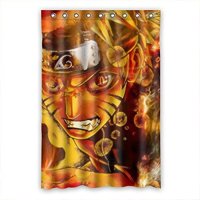 Pinghai - Cortina De Ducha Naruto Con Ganchos (122 X 183 Cm)