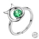 thumbnail image 1 of Stunning 925 Sterling Silver Constellation Ring with Zircon Adjustable Design - Perfect Gift for Women, 1 of 5