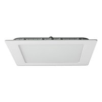 Teimporta - Panel Led Foco Plafón Empotrado Cuadrado 12W 17Cm Luz Cálida Blanco