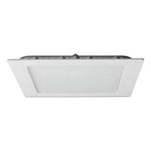 Teimporta - Panel Led Foco Plafón Empotrado Cuadrado 12W 17Cm Luz Cálida Blanco