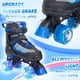 thumbnail image 2 of Patines Nattork para niños y niños azules con ruedas iluminadas de 6 a 12 años, 2 of 7