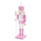 thumbnail image 2 of Figura De Cascanueces, Estatua Rosa De 10 Pulgadas Para Diseño De Escena De árbol De Navidad, Cetro De Fiesta, 2 of 3