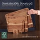 thumbnail image 4 of Juego De Tablas De Cortar De Madera De Acacia Y Ciervo Y Roble Con Soporte 100 Ml De Aceite, 4 of 9