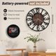 thumbnail image 3 of Reloj de pared Maxstar 41 cm Silencioso de metal y madera, 3 of 7