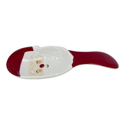 Posacuchara Navideña De Santa De Cerámica, 1 Un  Holiday Time