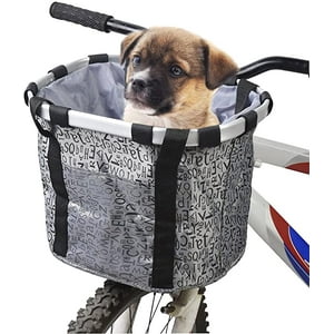 Defensor Forever - Cesta Desmontable Para Bicicleta Para Pasear A La Mascota. Gris