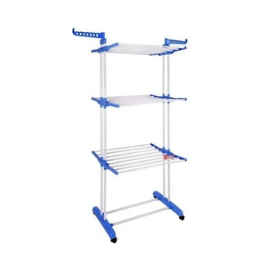 Puntostore - Tendedero Colgador De Ropa Con 3 Niveles Plegable -