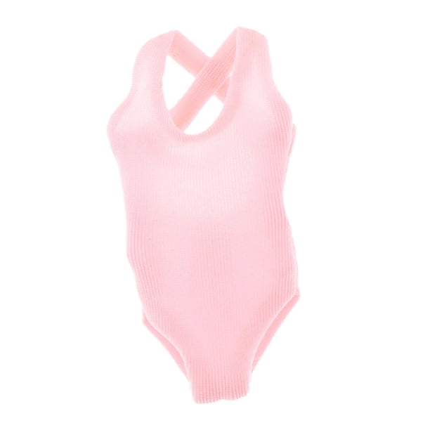 Figura a Escala 1/12, Ropa para Muñecas, Elegante Modelo de Ropa de Playa para Muñecas, Traje de Baño para Muñecas Femeninas Hecho a Mano para Figuras Rosa