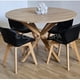 thumbnail image 1 of Juego de Comedor Warwick Melamina Wood 120cm + 4 Sillas Mariposa Ecocuero Wood Negro, 1 of 3
