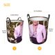 thumbnail image 5 of Dwayne Johnson Cesta de lavandería de gran capacidad redonda con asa, bolsa para ropa sucia plegable, almacenamiento para dormitorio, baño y lavadero 44x35 cm, 5 of 6