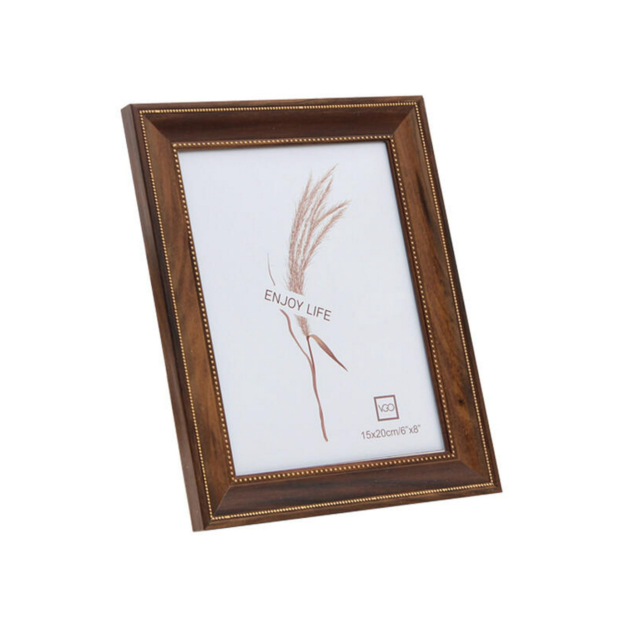 Vgo - Marco 15x20 Madera Con Detalle Puntitos