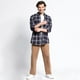 thumbnail image 3 of Camisa Manga Larga Franela Regular Fit azul marino XXL, 3 of 3