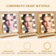 thumbnail image 2 of Espejo de tocador BWLLNI Hollywood iluminado para maquillaje, 9 LED, 10 veces, dorado, 2 of 7