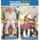 thumbnail image 2 of Andadores plegables para personas mayores con asiento HOMLAND R12 de 300 libras, 2 of 9