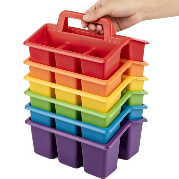 Set de 6 Cajones organizadores Find Scrapblooms 24 × 16 × 17 cm – Colores arcoíris