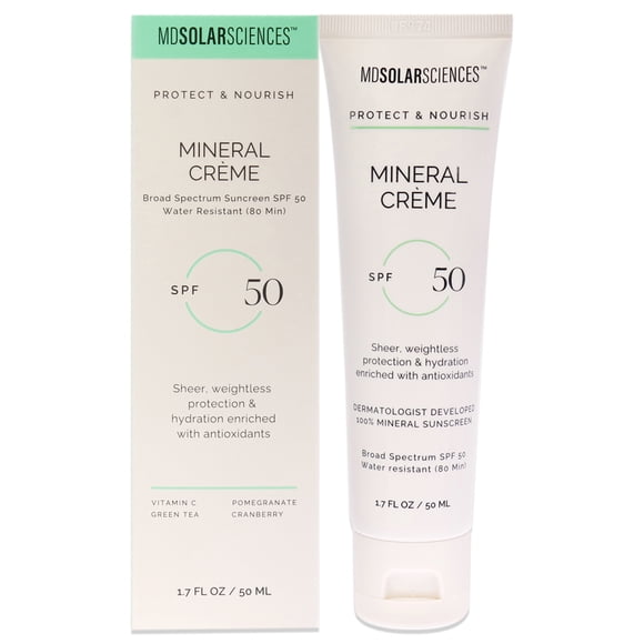 Crema Mineral Spf 50 De Para Unisex - Protector Solar De 1,7 Oz