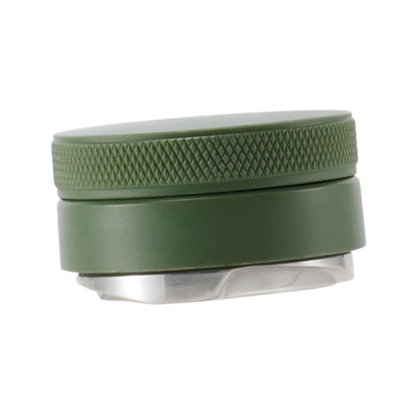 Herramienta de distribución de manipulación de café expreso, nivelador de café biselado de tres ángulos de fácil limpieza para utensilios de café, sum verde 58mm