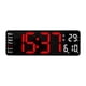thumbnail image 1 of Reloj De Pared Moderno Pantalla LED Mudo Decoración De Escritorio Colgante Para El Hogar Rojo, 1 of 3
