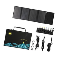 Magideal - Bolsa De Panel Solar Bolsa De Carga De Energía Plegable Resistente,Bolsa De Viaje Negra,Estuche De Transporte De Panel Solar Para Acampar En Bicicleta 30 W
