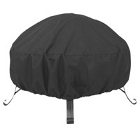 Magideal - Transpirable Al Aire Libre Fire Cover Jardín Al Aire Libre Firepit Sun Protect Tela Oxford Cubierta De Brasero Duradera Para Acampar Al Aire Libre Negro Y Grande