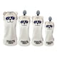 thumbnail image 5 of 4x Golf Wood Head Covers Club Headcover Con Etiqueta De Número Intercambiable Gris, 5 of 5