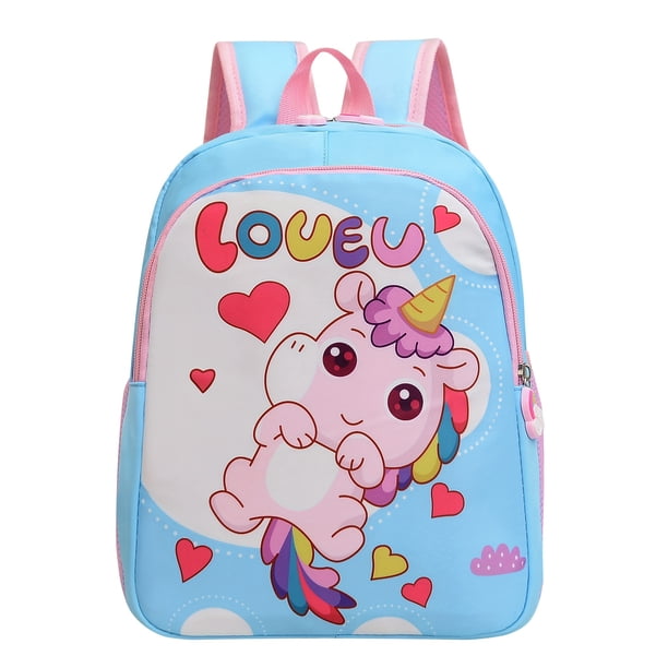 Kids Toddlers Cute Cartoon Unicorn Backpack Boys Girls School Backpack Casual Travel Backpack