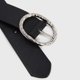 thumbnail image 4 of Cinturón Mujer Hebilla Ovalada Martillada Para Jeans negro Talla Única, 4 of 4