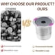 thumbnail image 3 of Filtros de café reutilizables K-Cup de acero inoxidable para cafeteras Keurig 1.0 y 2.0 (paquete de 2), 3 of 8
