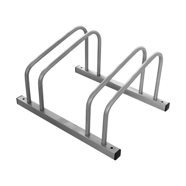 Estante para suelo de bicicleta, soporte para estacionamiento de bicicletas, organizador de almacenamiento para bicicletas de jardín de 16-29 pulgadas 2 Juntas 49x38cm Gris