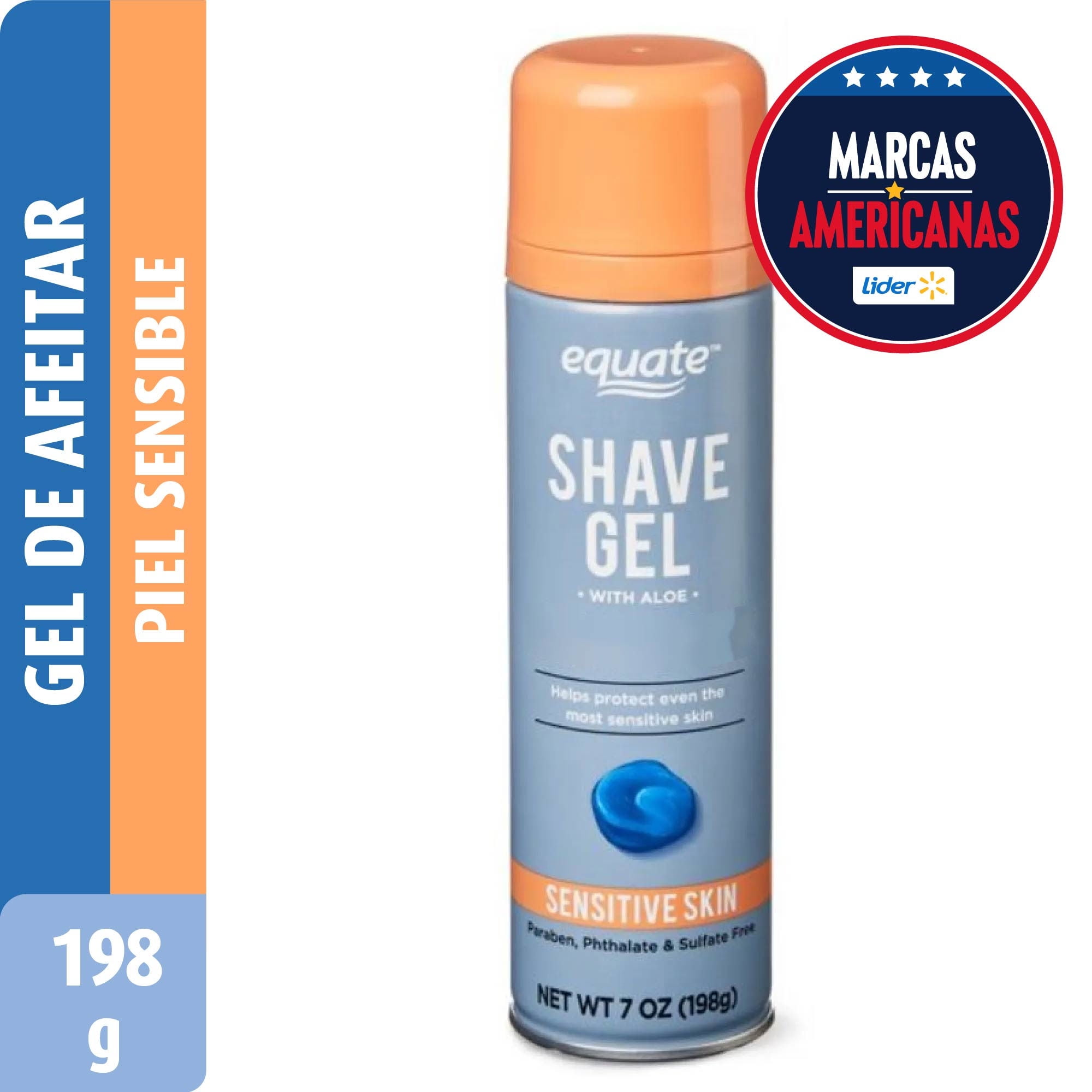 Gel De Afeitar Piel Sensible 198 g Equate