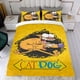 thumbnail image 4 of CatDog Conjunto de sábanas temático, trío de piezas, cómodo y amigable con la piel, diseño único, regalo de decoración para el hogar para familiares, amigos y fans,140cm *210cm, 4 of 6