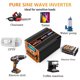 thumbnail image 4 of Inversor de energía JARXIOKE 4000W 12V a 110V/120V Onda sinusoidal pura, 4 of 6