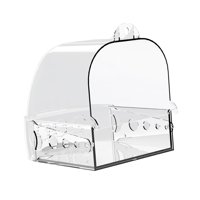 Magideal - Caja De Baño Para Pájaros Para Mascotas, Accesorios Para Jaula De Bañera Para Loros, Bañera Para Pájaros Colgante Para Periquitos, Periquitos, Pájaros