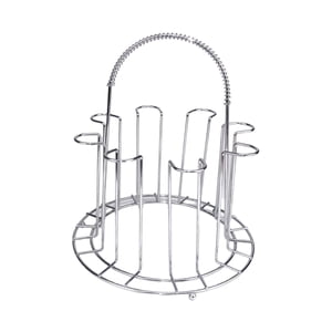Bothyi - Organizador De Vasos De Acero Inoxidable, Soporte Para Vasos Con 8 Ganchos Para Encimera, Hogar