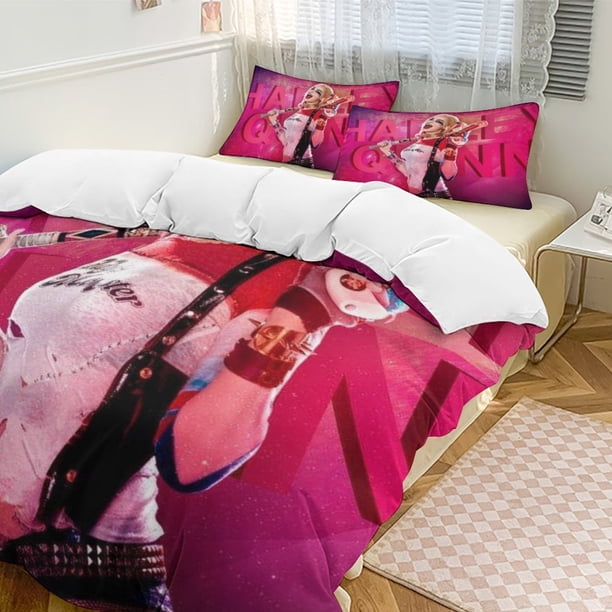 Harley Quinn 3-Piece Bedding Set Soft Warm And Comfortable Bed Set